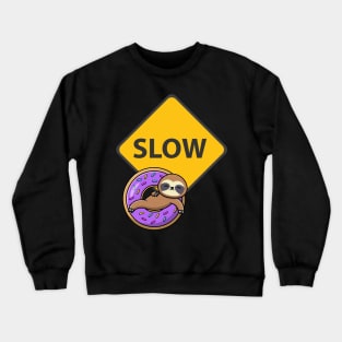 Donut Sloth Crewneck Sweatshirt